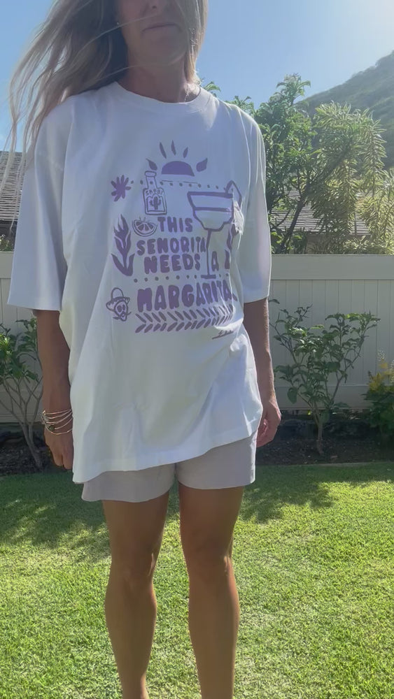 
            
                Load and play video in Gallery viewer, SABBI The Margie Oversized tee-Lilac
            
        