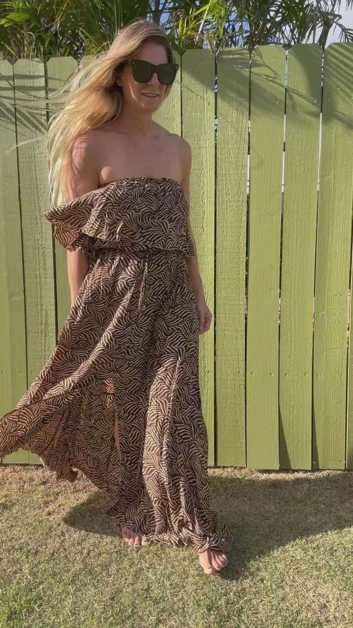 TIARE HAWAII Maldives Maxi dress-Batik Sumatra