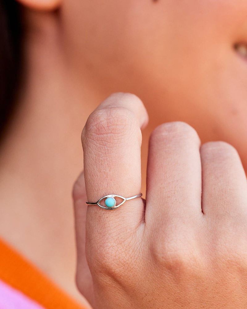 Pura Vida Gemstone Eye Ring - The Salty BabeJewelry