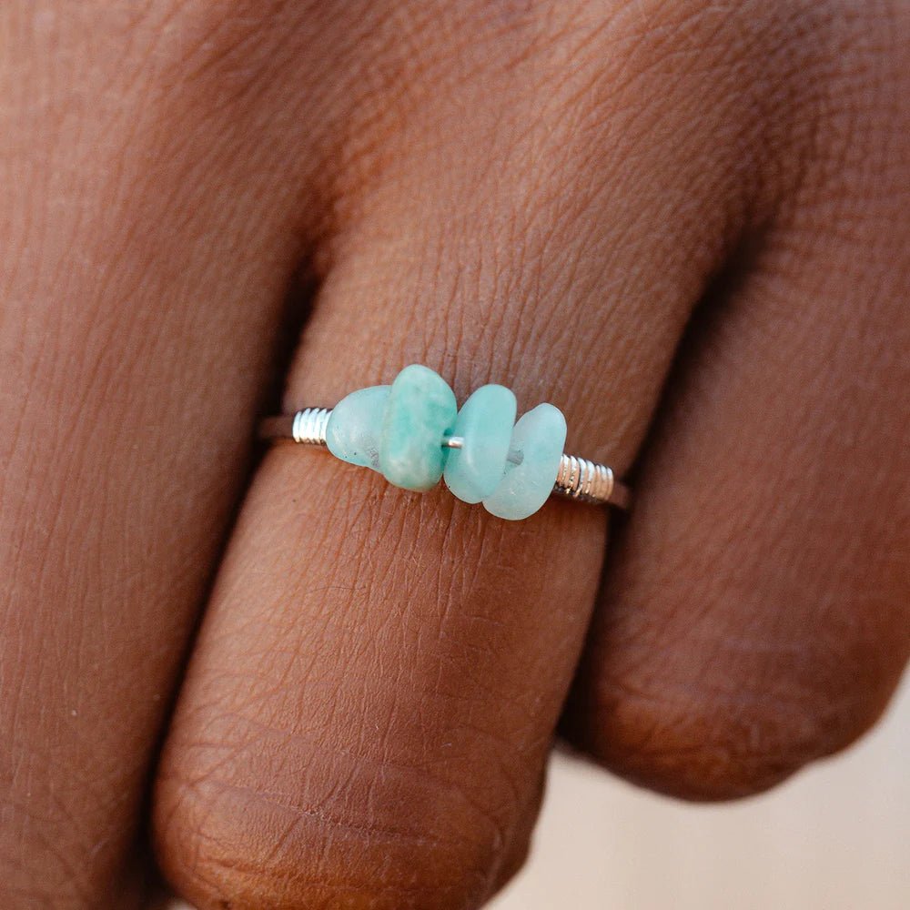 Pura Vida Wire Wrapped Gemstone Ring - The Salty BabeJewelry