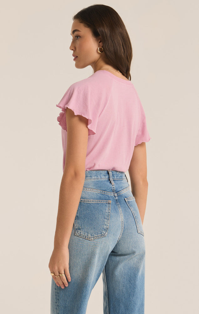 ZSUPPLY Abby Flutter tee-Sunset Mauve