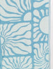 Wavy Sun Navy/Light Blue