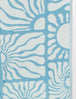 Wavy Sun Navy/Light Blue
