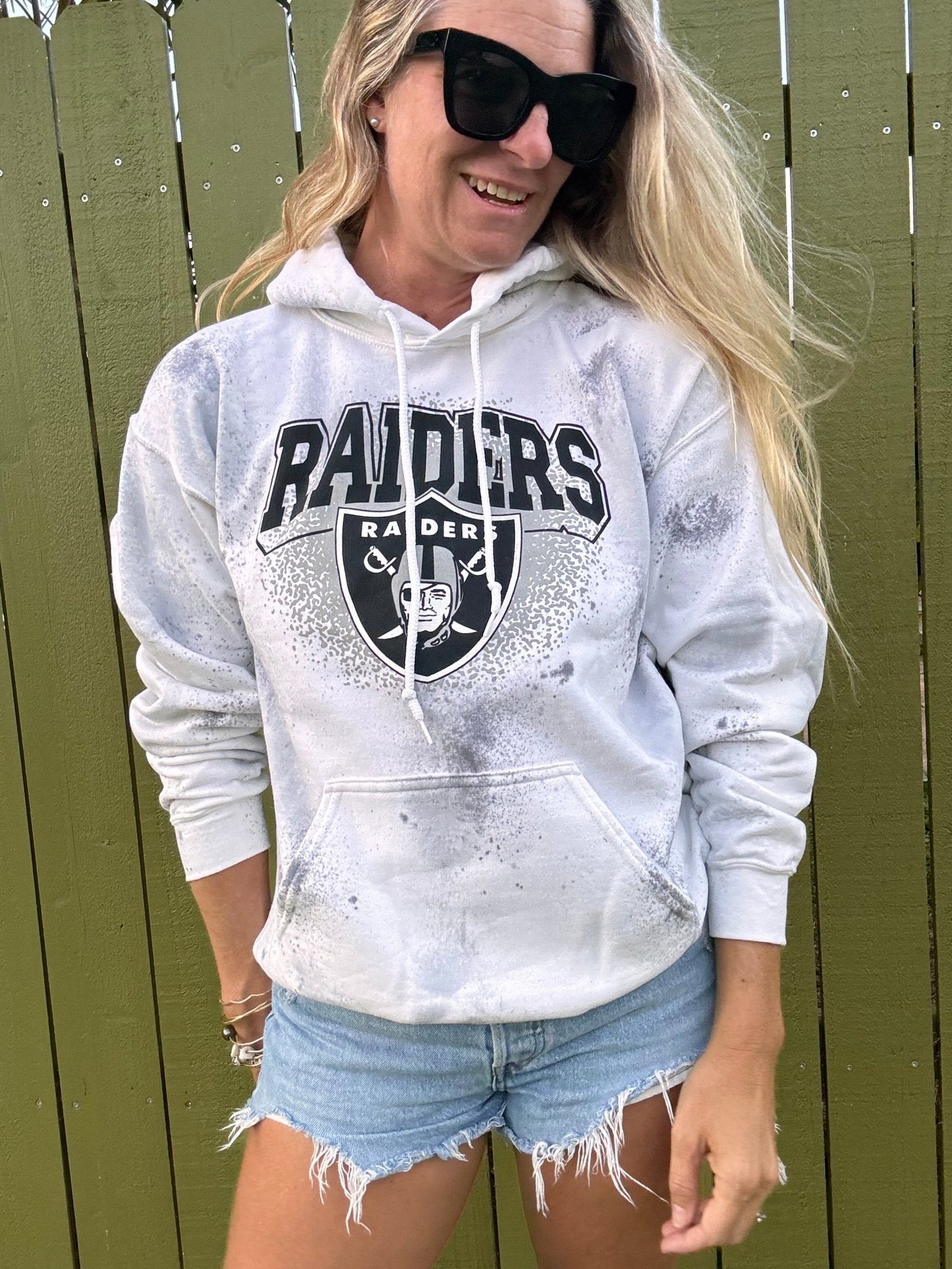 Raiders tie dye hoodie - The Salty BabeGraphic Sweatshirt