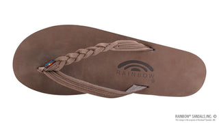 RAINBOW SANDAL Flirty Braidy Narrow Strap Sandal - Expresso - The Salty BabeSandals