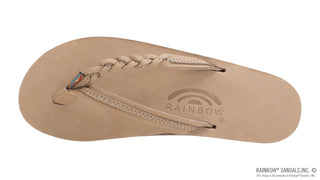 RAINBOW SANDAL Flirty Braidy Narrow Strap Sandal - Sienna Brown - The Salty BabeSandals