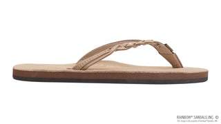 RAINBOW SANDAL Flirty Braidy Narrow Strap Sandal - Sienna Brown - The Salty BabeSandals