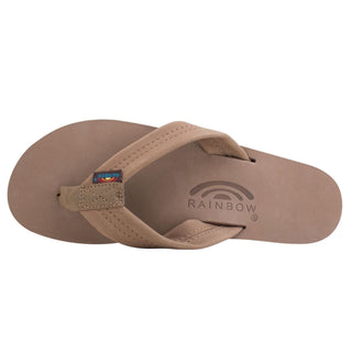 RAINBOW SANDALS Ladies Single Layer Arch Support Premier Leather — Dark Brown - The Salty BabeSandals