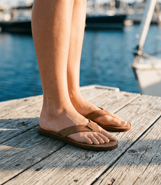 RAINBOW SANDALS Ladies Single Layer Arch Support Premier Leather — Sierra Brown - The Salty BabeSandals