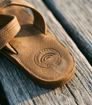 RAINBOW SANDALS Ladies Single Layer Arch Support Premier Leather — Sierra Brown - The Salty BabeSandals