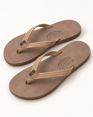 RAINBOW SANDALS Narrow Strap Sandal - Dark Brown - The Salty BabeSandals