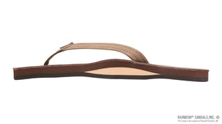 RAINBOW SANDALS Narrow Strap Sandal - Dark Brown - The Salty BabeSandals