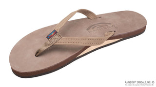 RAINBOW SANDALS Narrow Strap Sandal - Dark Brown - The Salty BabeSandals
