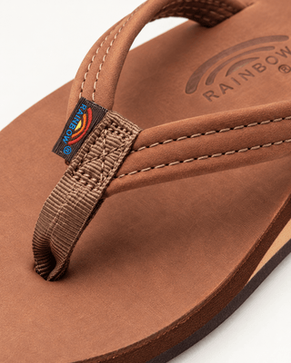 RAINBOW SANDALS Narrow Strap Sandal - Redwood (view 2) | Après Sea Ranch