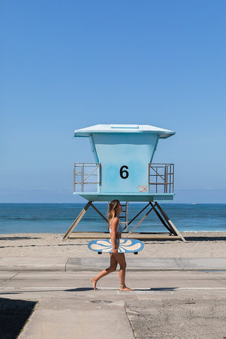 Ray Scoopneck Bikini Top - Tide Dye Indigo - The Salty BabeSwim Tops