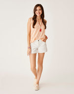 CARVE Dylan Textured tank top-Peach