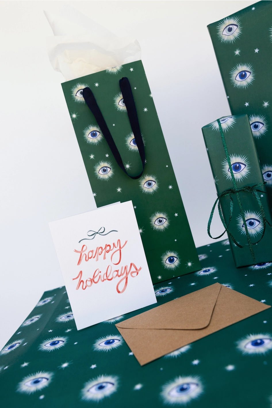 Red Ribbon Happy Holidays Card - The Salty BabeGift