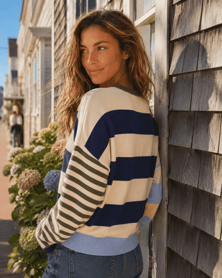 Reef Stripe Colorblock Sweater - The Salty BabeSweaters