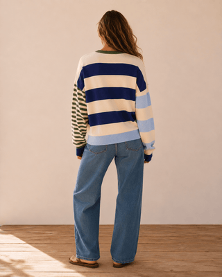Reef Stripe Colorblock Sweater - The Salty BabeSweaters