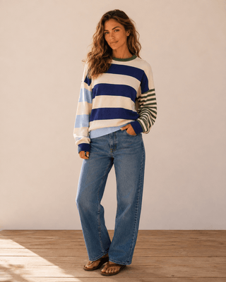 Reef Stripe Colorblock Sweater - The Salty BabeSweaters