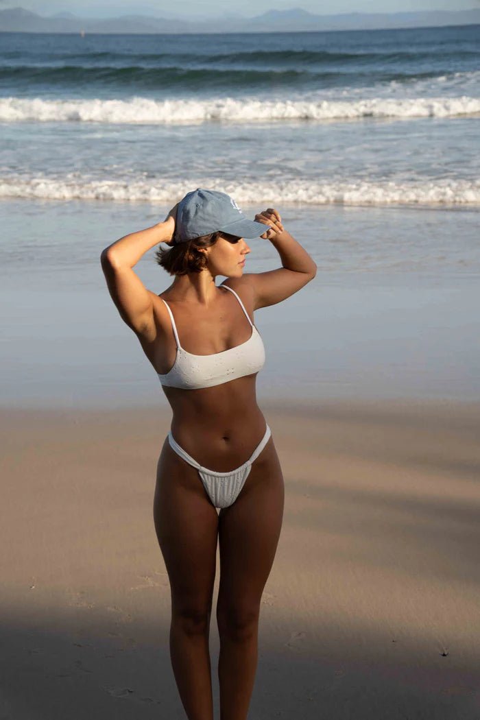 RHYTHM Brighton Eyelet Crop Bralette bikini top - The Salty BabeSwim Tops