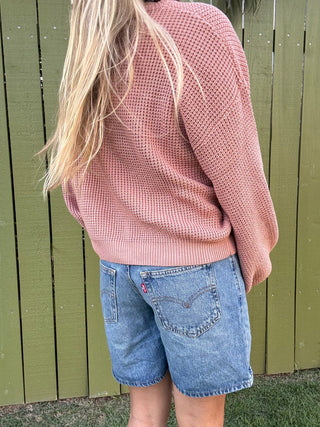 RHYTHM Classic Knit Sweater - Rose - The Salty BabeSweaters