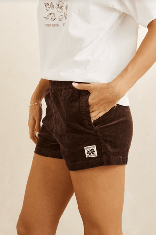 RHYTHM Cord Sundown Everyday Short - Espresso - The Salty BabeShorts
