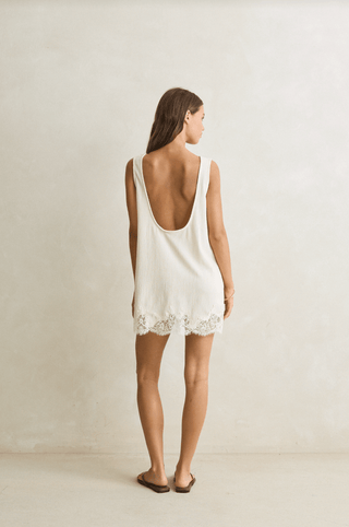 RHYTHM Dreamer Lace Dress in Cream