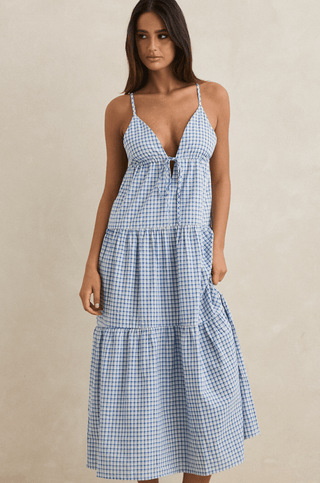 RHYTHM Jaci Maxi Dress - Blue - The Salty BabeDresses