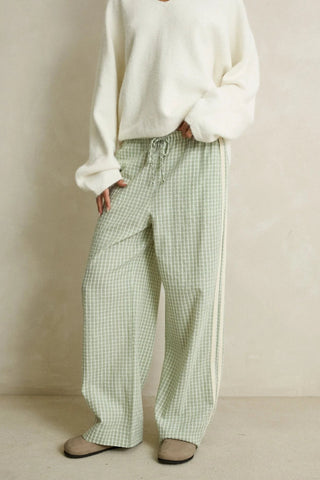 RHYTHM Kirri Check Pant in Green