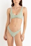 RHYTHM Lola Check Crop Bikini Top - Green - The Salty BabeSwim Tops
