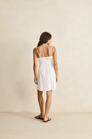 RHYTHM Staple Mini Dress in White