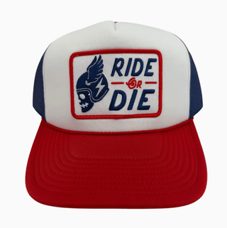 Ride or Die Skull Trucker Hat - The Salty BabeHats