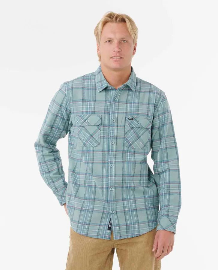 RIP CURL Griffin Flannel Shirt - Blue Lagoon - The Salty Babemens
