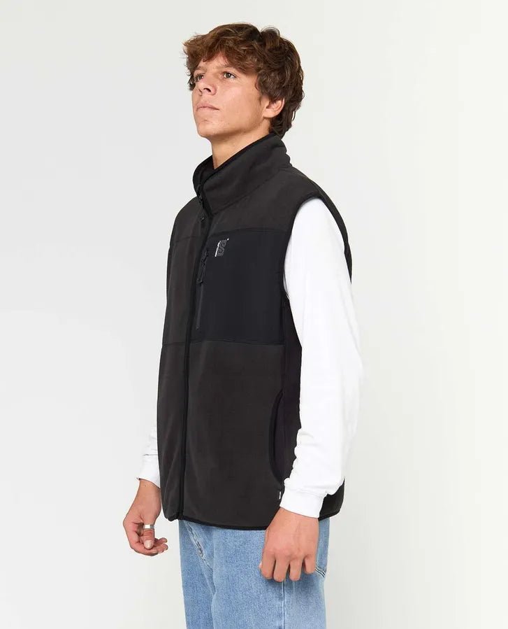 RIPCURL Search Polar Fleece Vest - Black - The Salty BabeVest