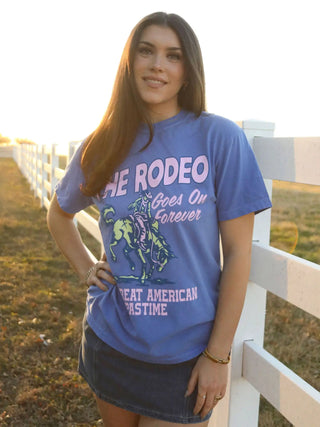 Rodeo Forever Tee - Blue - The Salty BabeTee Shirts