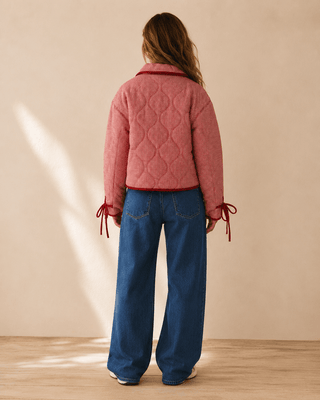 Ruby Gingham Quilted Corduroy Jacket - The Salty BabeJackets