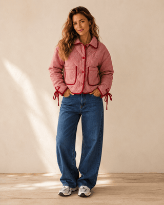 Ruby Gingham Quilted Corduroy Jacket - The Salty BabeJackets