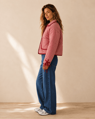 Ruby Gingham Quilted Corduroy Jacket - The Salty BabeJackets