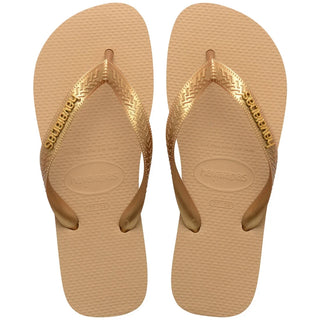 HAVAIANAS Top Logo Metallic Sandal - Golden
