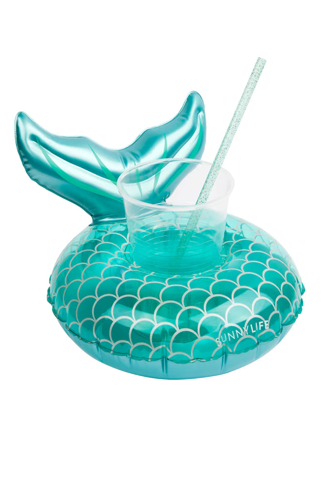 SUNNYLIFE Inflatable Mermaid Drink Holder