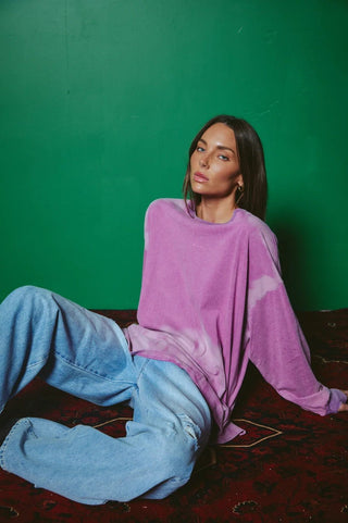 SABBI Baby Got Back Long Sleeve Tee-Violet | The Salty Babe
