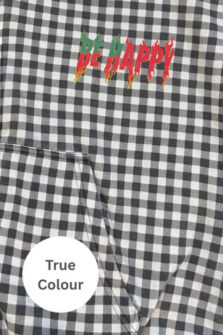 SABBI Be Happy Padded Bomber Jacket - Gingham - The Salty BabeJackets