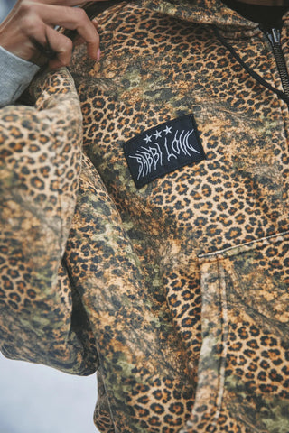 SABBI Be Happy Padded Bomber Jacket - Leopard - The Salty BabeJackets