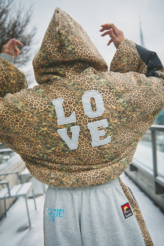 SABBI Be Happy Padded Bomber Jacket - Leopard - The Salty BabeJackets