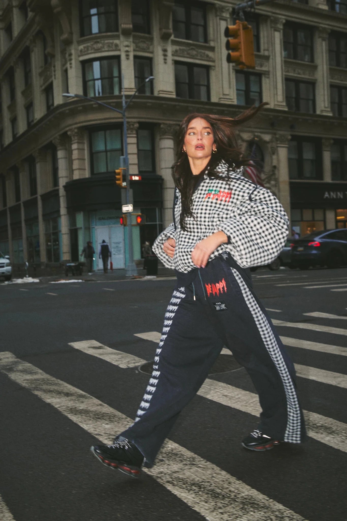 SABBI Be Happy Wide Leg Sweatpants - Gingham - The Salty BabeSweatpants