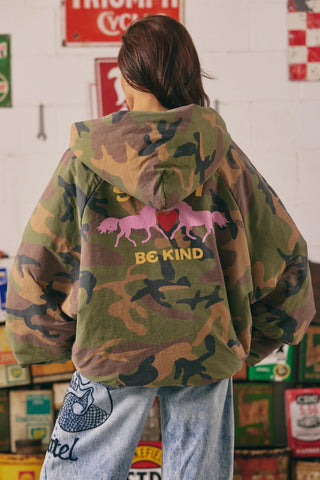 SABBI Be Kind Bomber Jacket - Camo - The Salty BabeJackets
