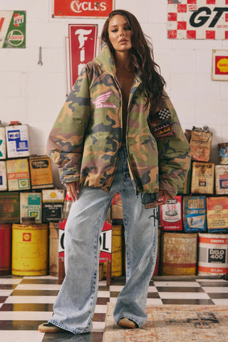 SABBI Be Kind Bomber Jacket - Camo - The Salty BabeJackets