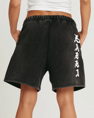 SABBI Happy Hibiscus Shorts - Black - The Salty BabeShorts