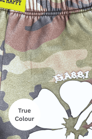 SABBI Happy Hibiscus Shorts - Camo - The Salty BabeShorts